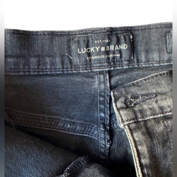 Lucky brand black faded jean shorts size 4 (27) - Picture 5 of 5